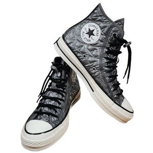 NWT WITHOUT BOX CONVERSE CHUCK 70 QUILTED GUNMETAL/EGRET/BLACK HI TOPS SIZE 5.5